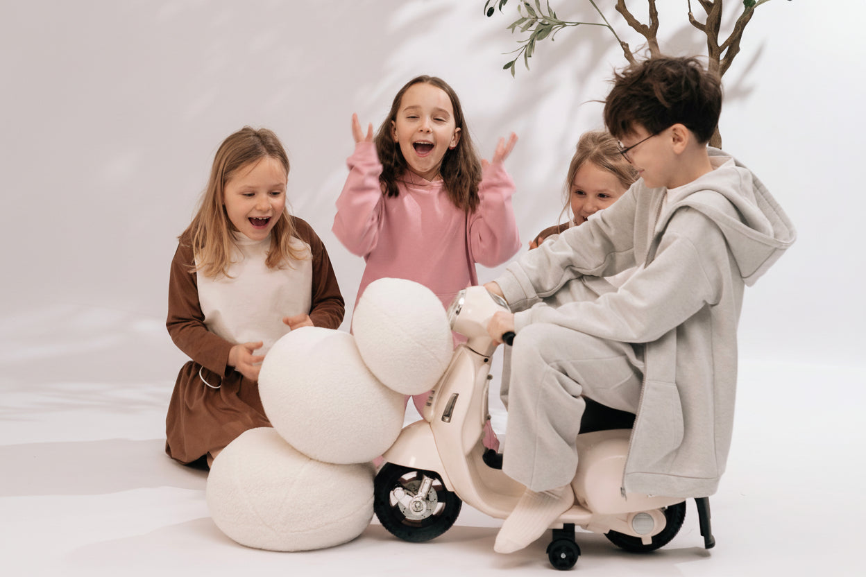 Bluza dziecięca z kapturem Soft Grey | polska bawełna premium | Habi Kids