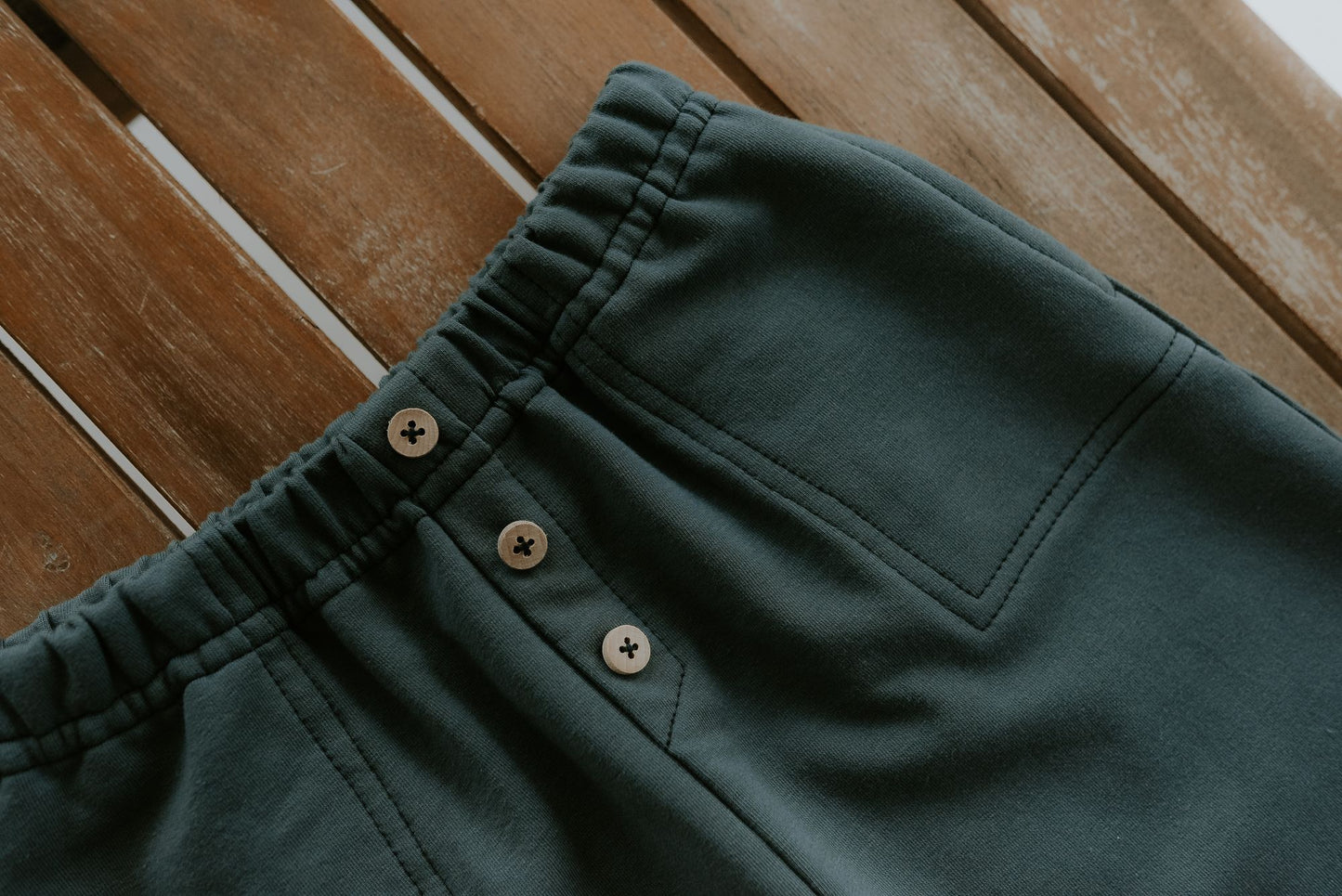 Spodnie dziecięce retro zielone baggy | Habi Kids