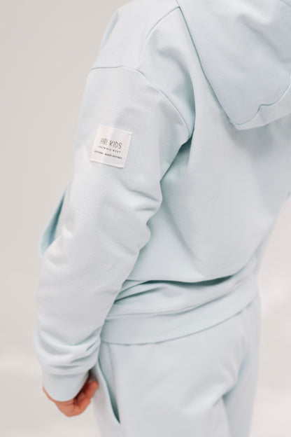Bluza dziecięca z kapturem Baby Blue | polska bawełna premium | Habi Kids