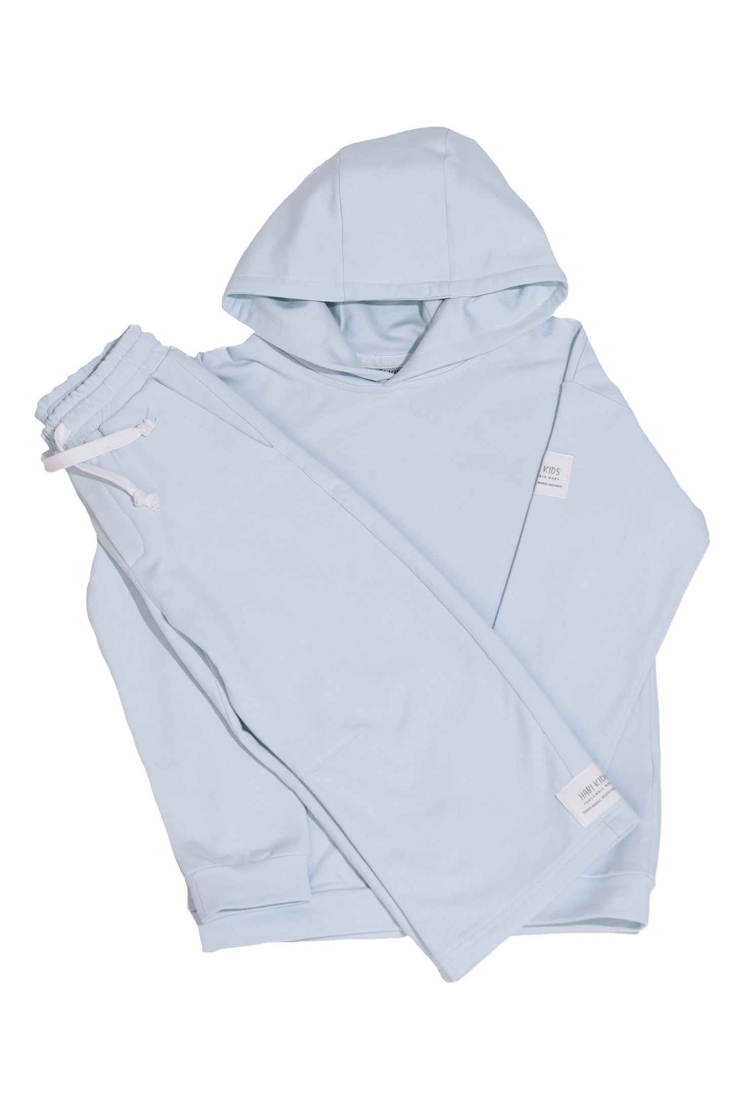 Komplet dresowy dziecięcy Baby Blue | Bluza + spodnie wide leg | Habi Kids