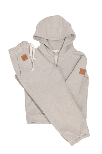 Komplet dresowy dziecięcy Soft Grey | Bluza + spodnie | Habi Kids