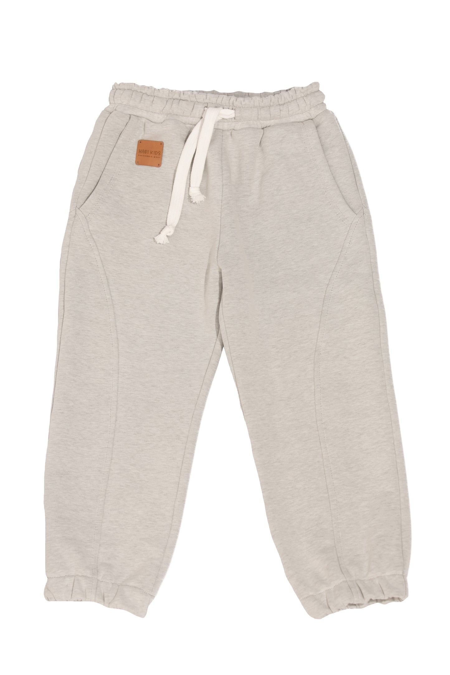 Spodnie dresowe dziecięce Soft Grey | polska bawełna premium | Habi Kids