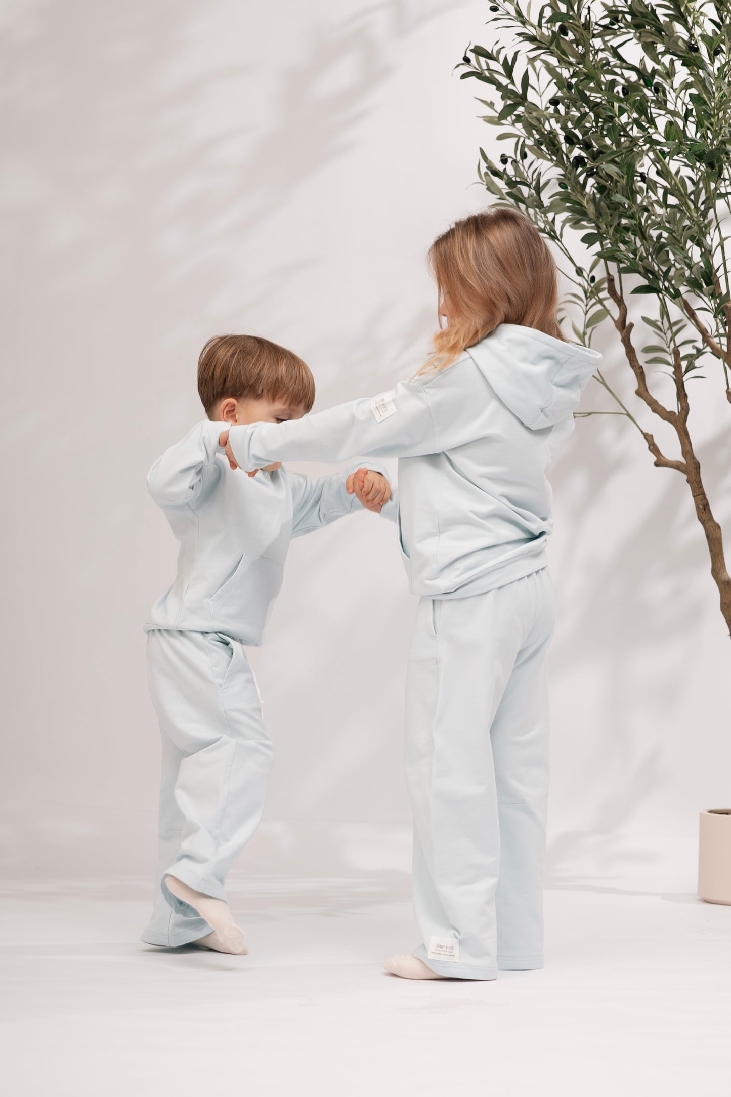 Bluza dziecięca z kapturem Baby Blue | polska bawełna premium | Habi Kids