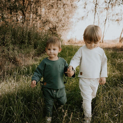 Bluzka dziecięca Retro Beż – bawełna premium | Habi Kids