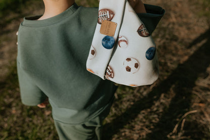 Bluza dziecięca oliwkowa z kieszonką | Habi Kids