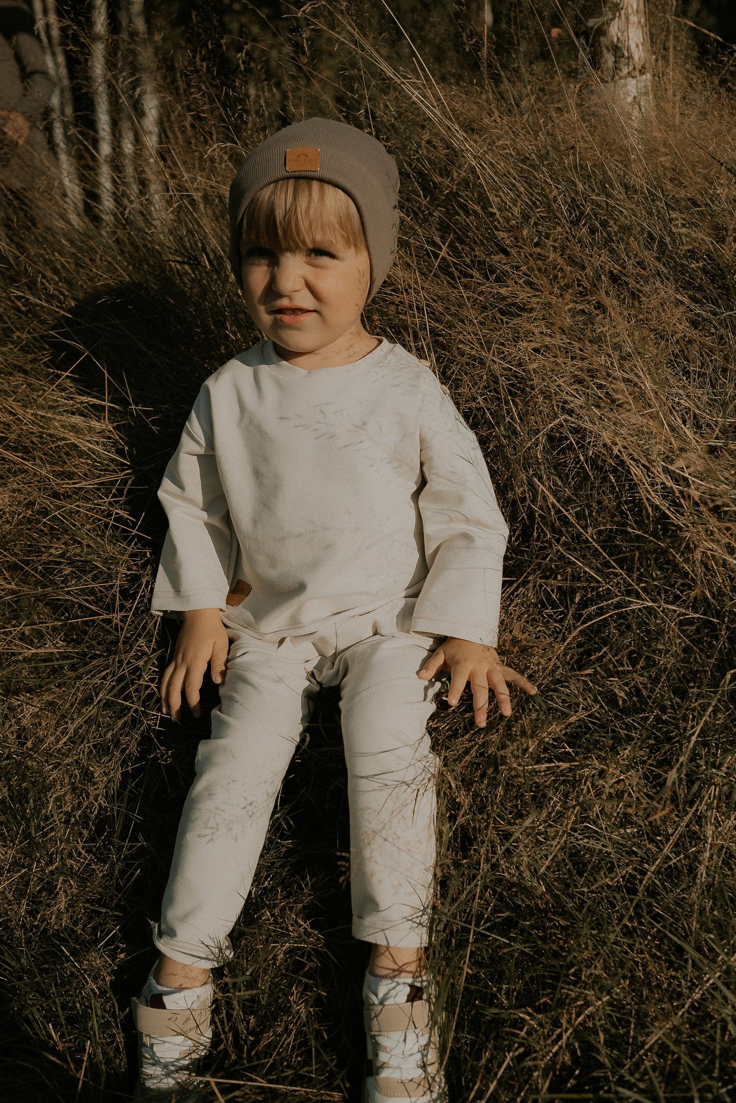 Bluzka dziecięca Retro Beż – bawełna premium | Habi Kids