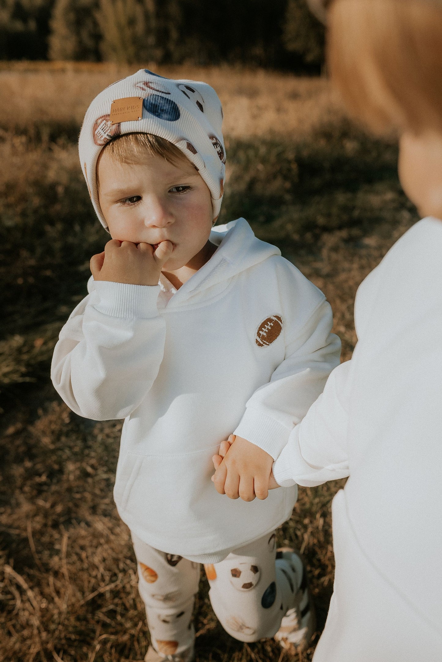 Bluza dresowa dziecięca z kapturem FUTBOL | Habi Kids