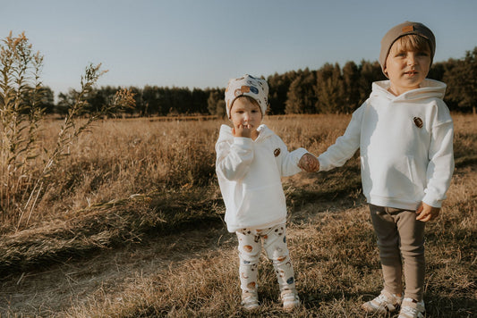 Legginsy z prążkowanej dzianiny piłki | Habi Kids