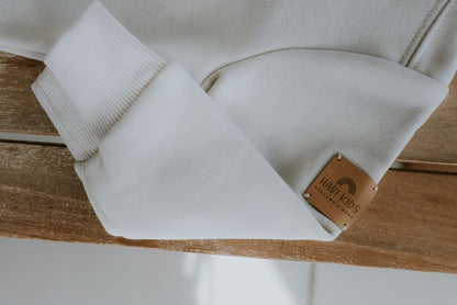 Bluza dresowa dziecięca gładka beżowa | Habi Kids