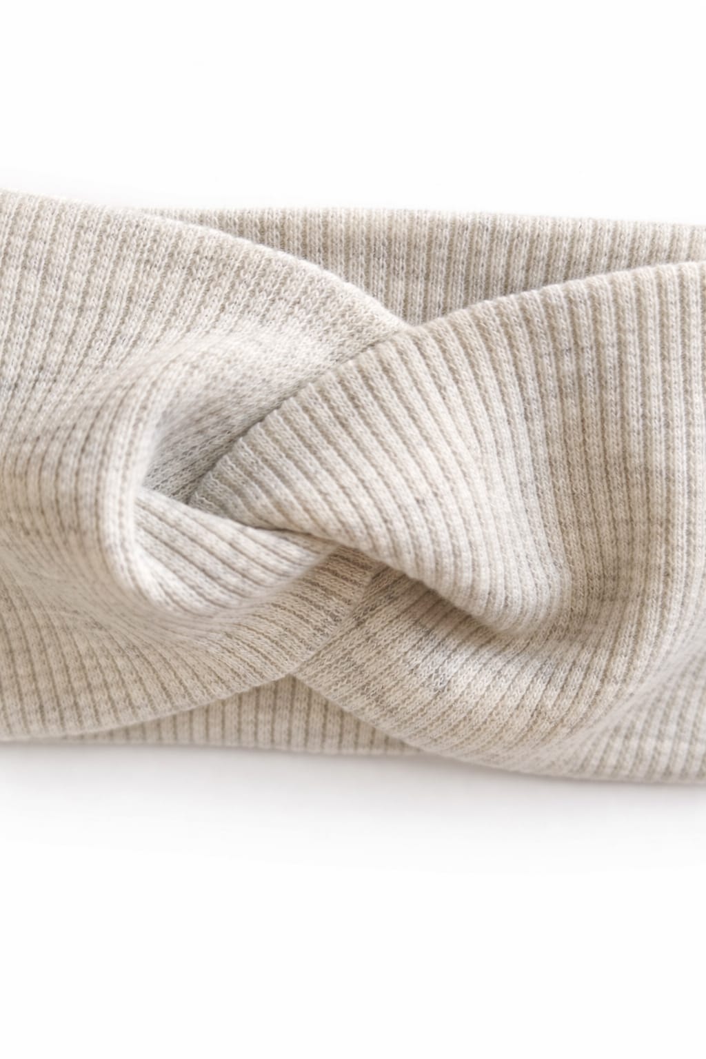 Opaska dziewczęca prążkowana Grey Melange | Habi Kids