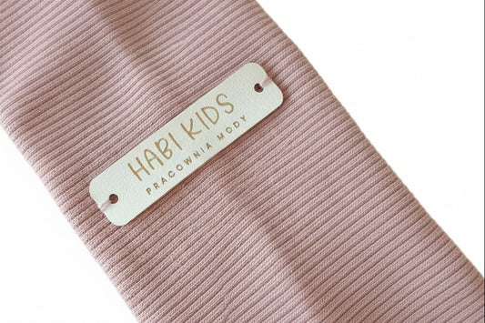 Opaska dziewczęca prążkowana Dusty Rose | Habi Kids