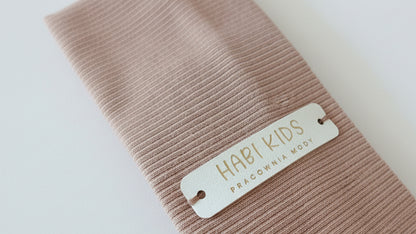 Opaska dziewczęca prążkowana Cappuccino | Habi Kids